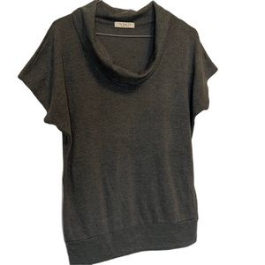 Women’s Cowl Neckline In Box By Be Cool Blouse, Dark Gray, Size Large